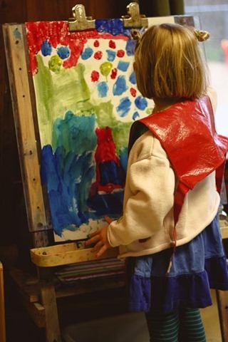 Montessori Easel Painting
