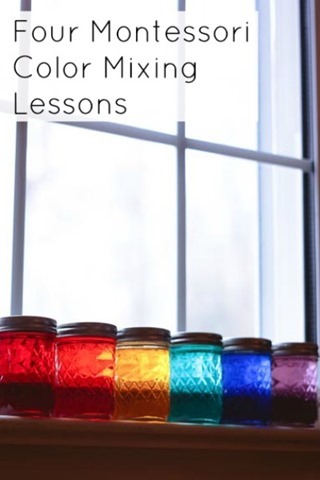 four montessori color mixing lessons | montessori works